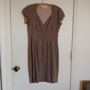 Banana Republic stretch cotton herringbone dress